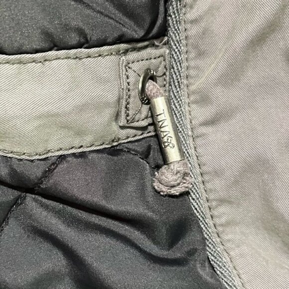 TNA Aritzia “Platoon” Military Jacket Gray Quilted Hooded Size S - Picture 13 of 16